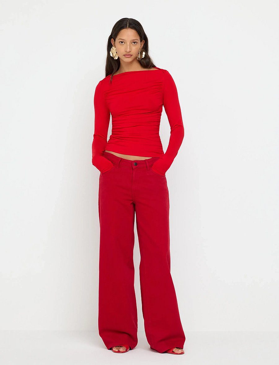 Lindex - Long-sleeved top - pikkade varrukatega topid - red - 4