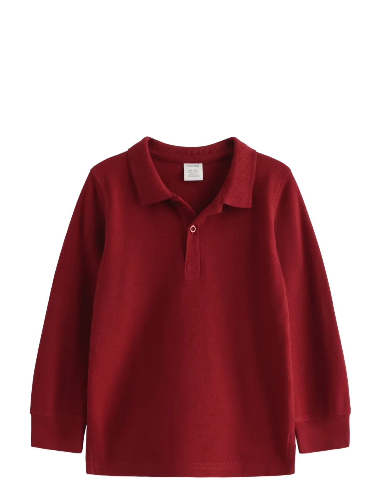 Lindex Long-sleeved polo shirt - Baby clothing - DARK DUSTY RED / burgundy