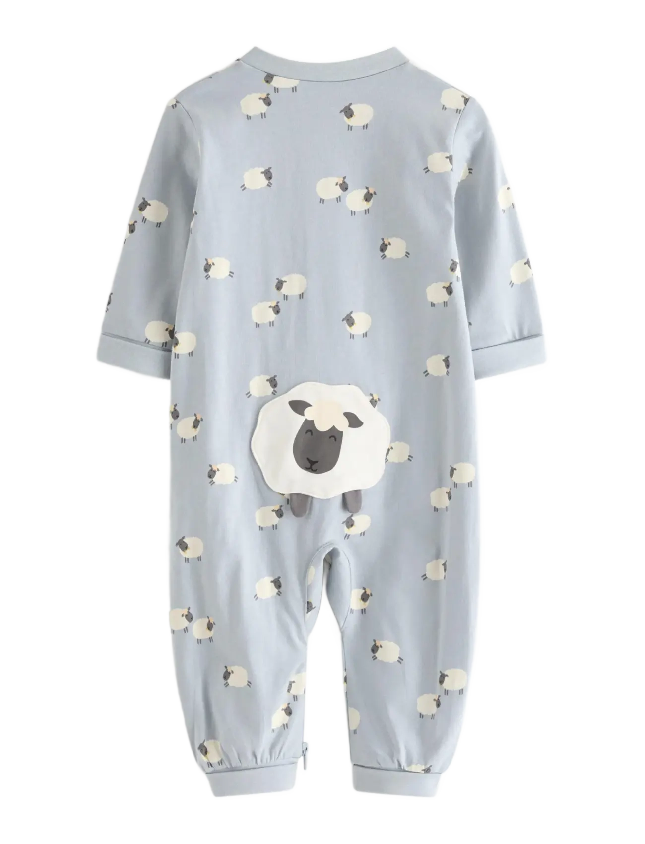 Lindex - Pyjamas with application at the back - light dusty blue - 1