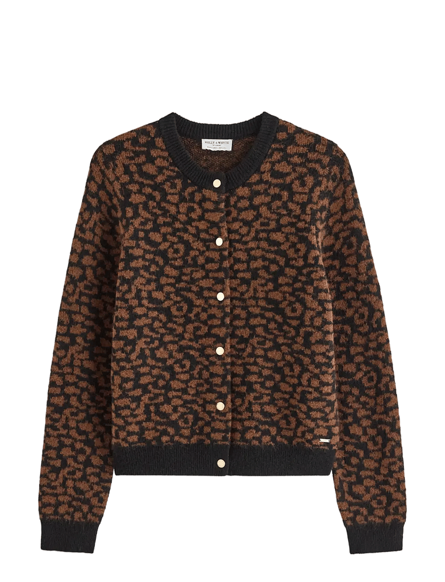 Lindex - Knitted cardigan - brown - 1