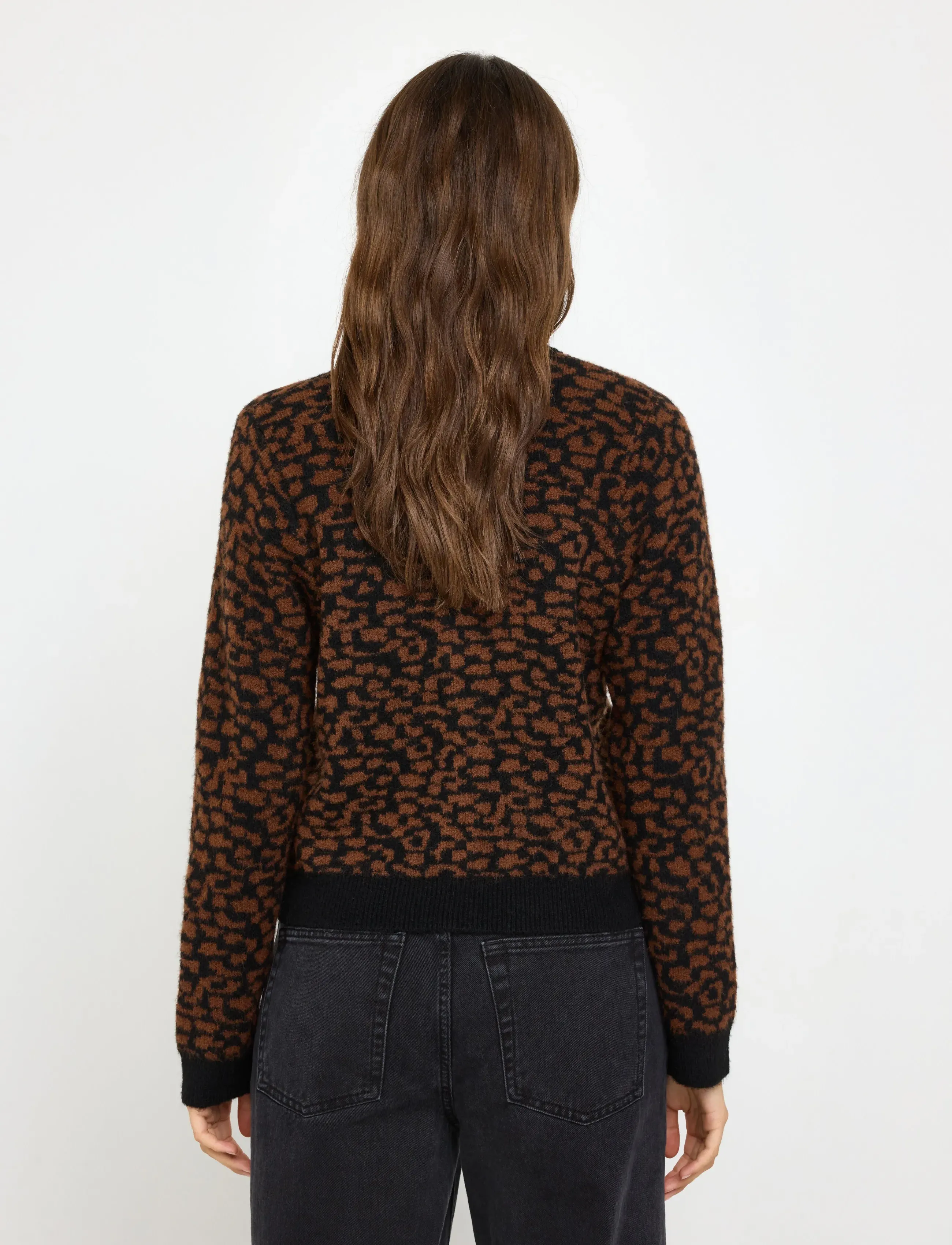 Lindex - Knitted cardigan - brown - 3