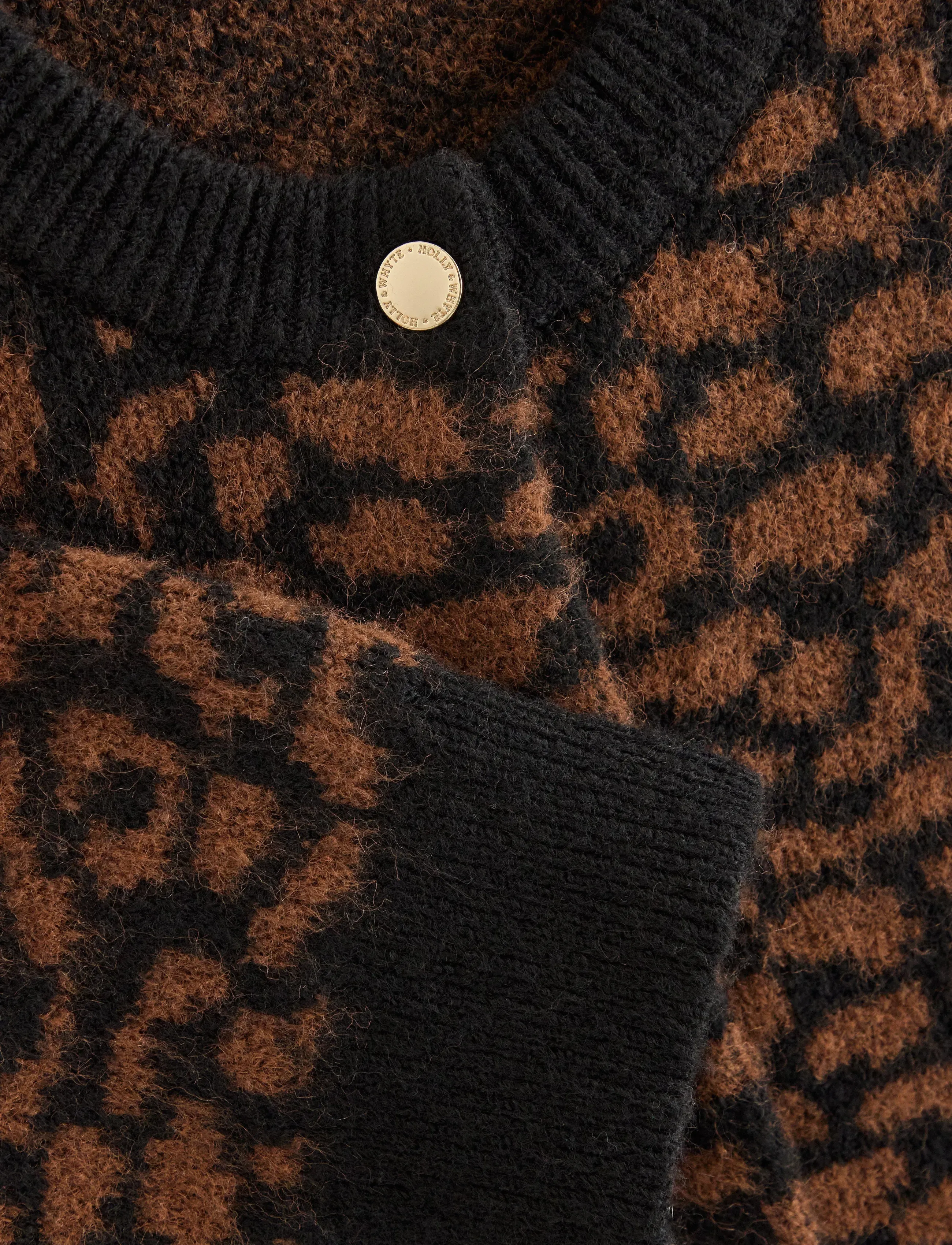 Lindex - Knitted cardigan - brown - 5