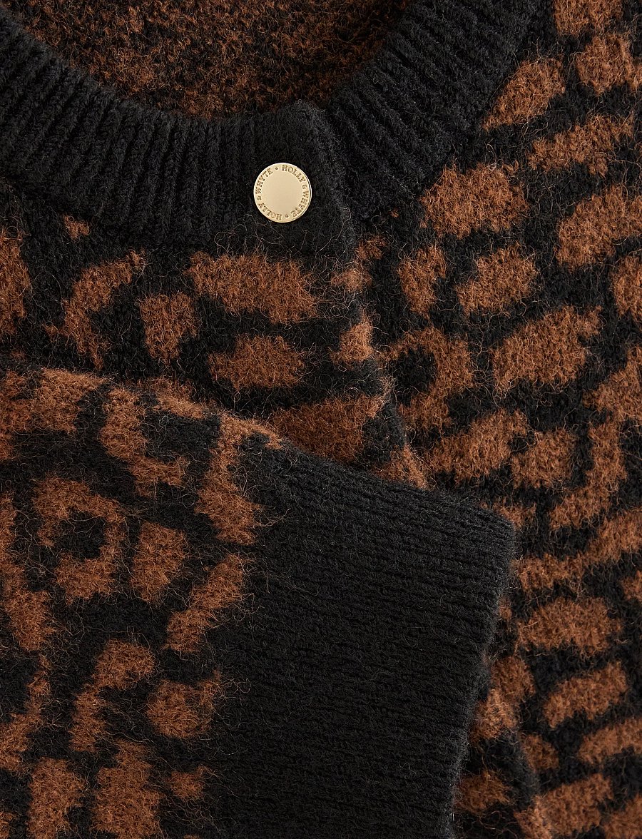Lindex - Knitted cardigan - brown - 5