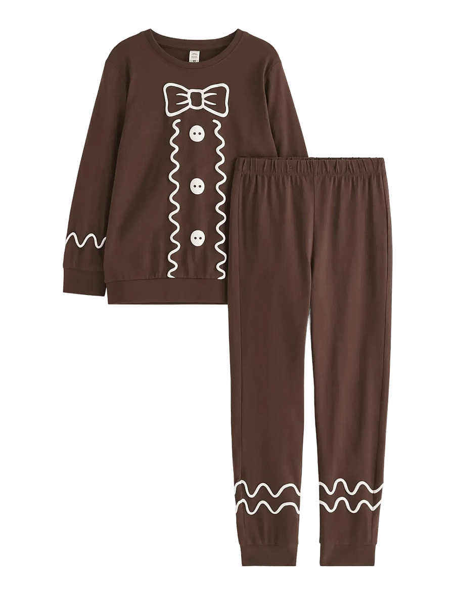 Lindex - Pyjama set - pyjamassæt - dark brown - 1
