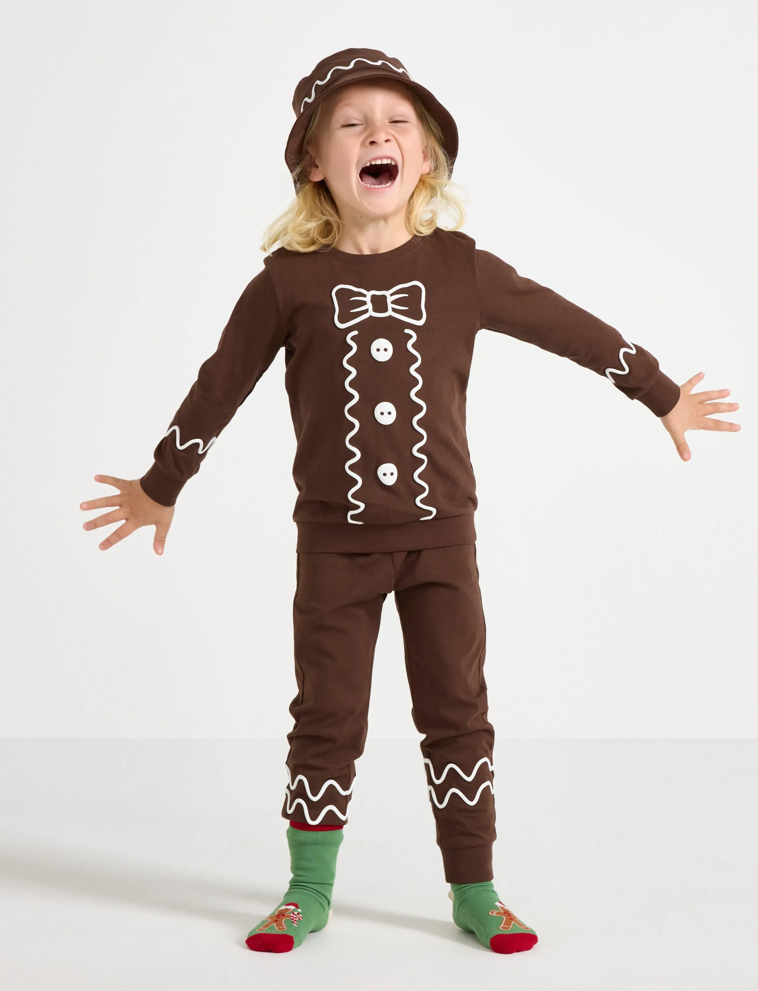 Lindex - Pyjama set - pyjamassæt - dark brown - 0