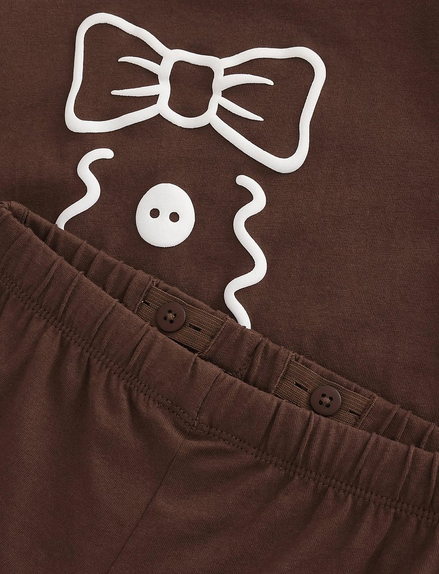 Lindex - Pyjama set - pyjamassæt - dark brown - 5