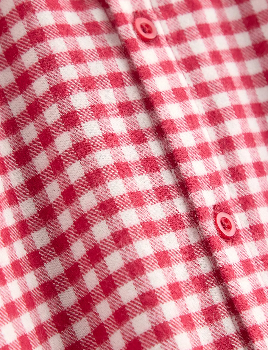 Lindex - Pyjamas in flannel - schlafoveralls - red - 2