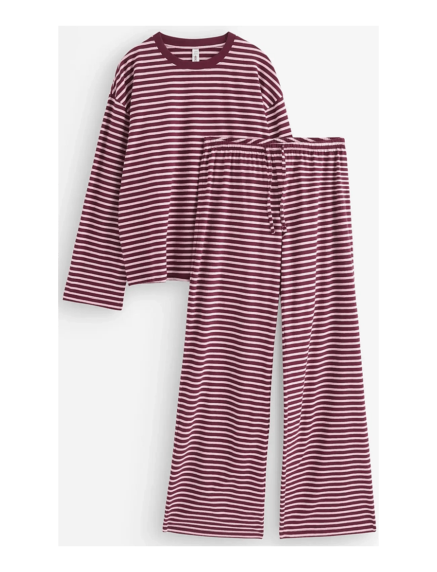 Lindex - Pyjama set - pyjamas - dark dusty red - 0