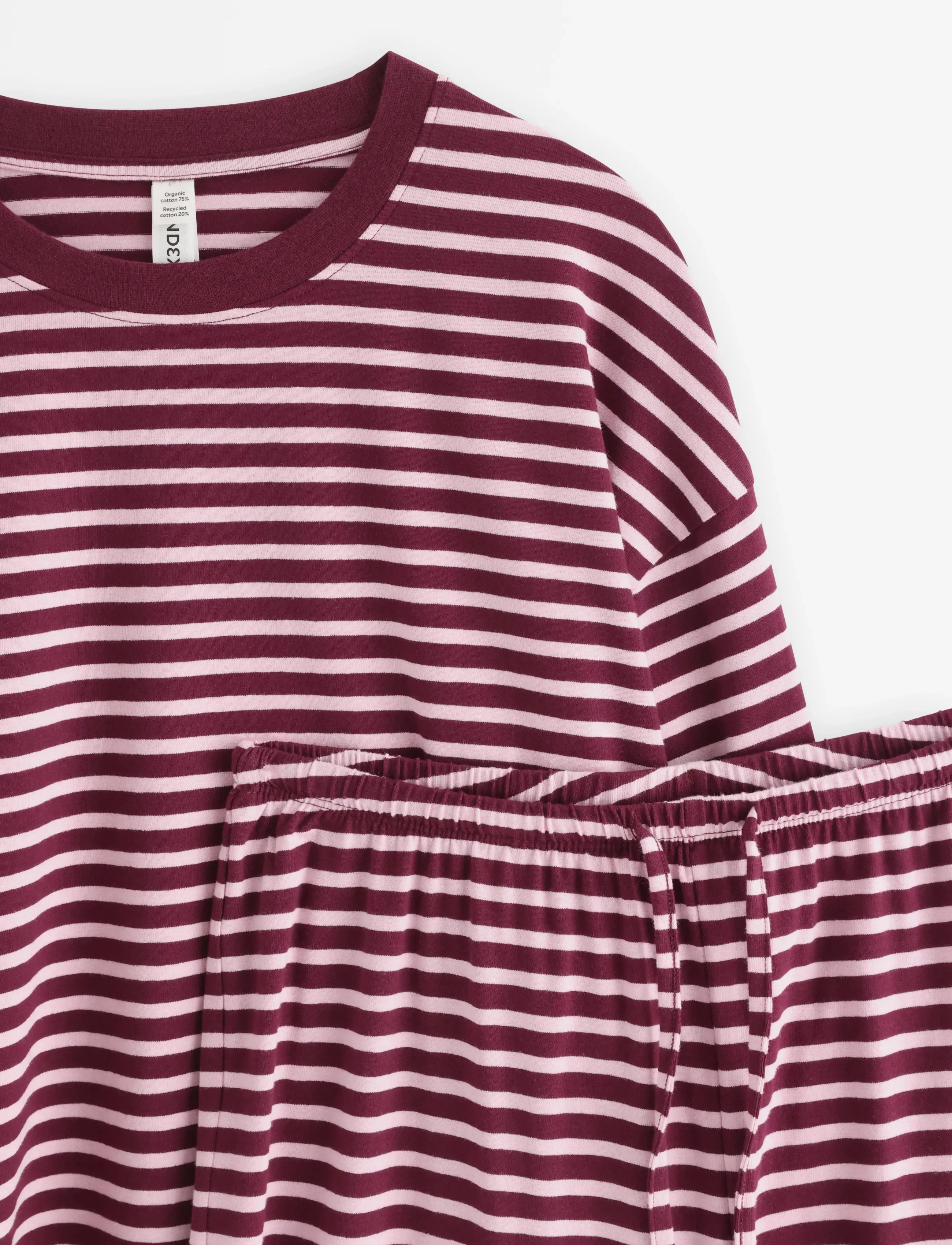Lindex - Pyjama set - dark dusty red - 2