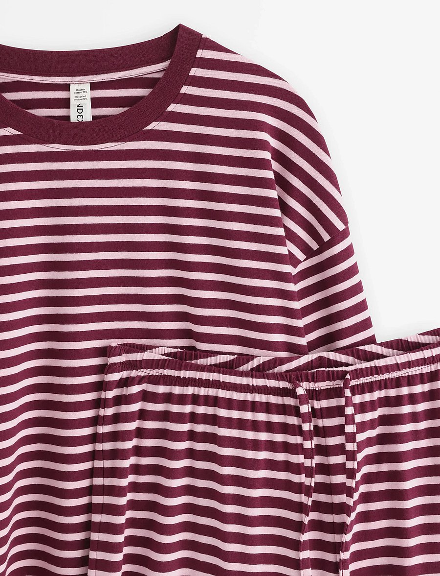 Lindex - Pyjama set - pyjamas - dark dusty red - 2