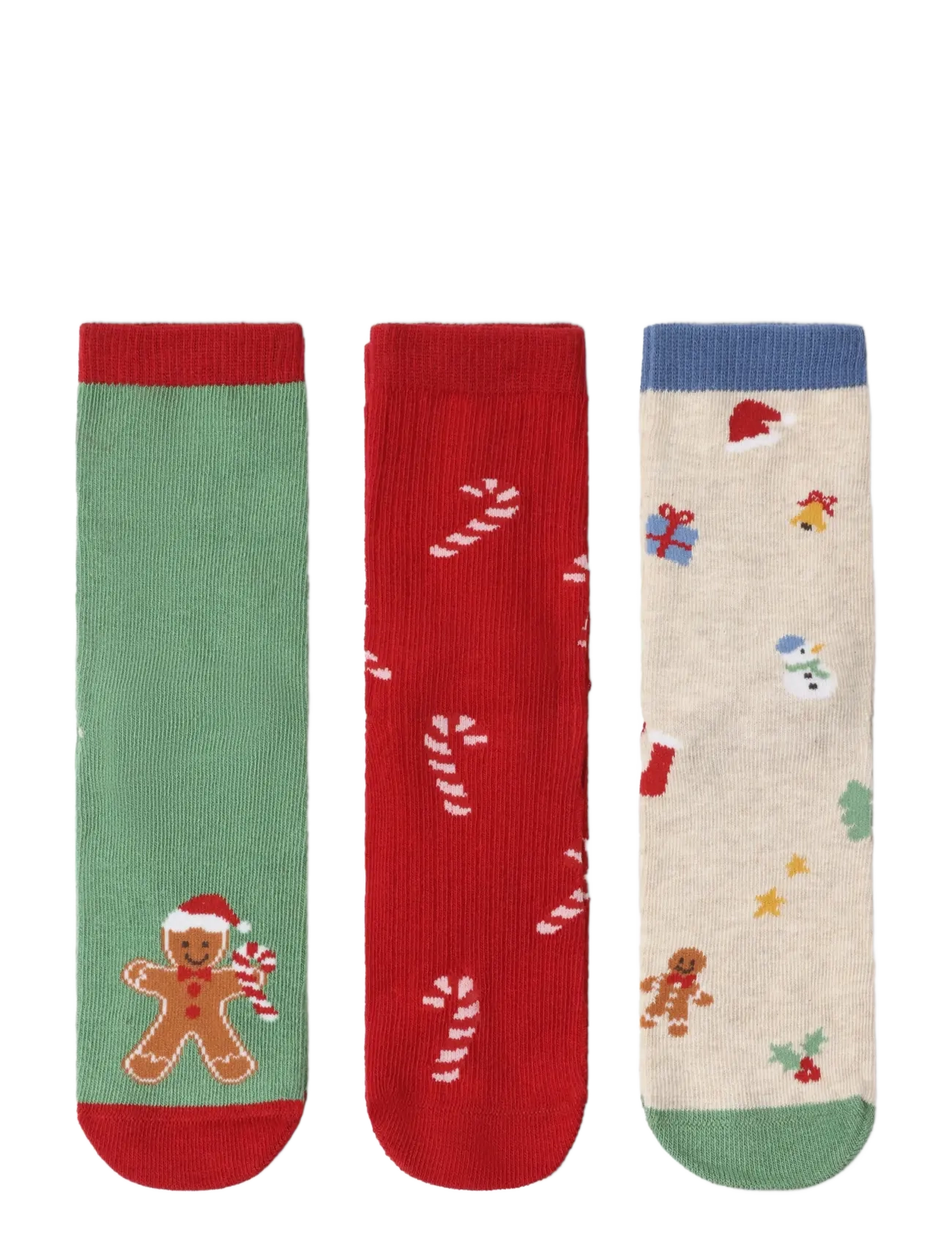 Lindex 3-pack socks - Kleidung - DARK RED / multi