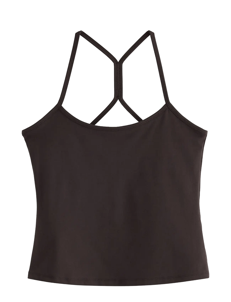 Lindex - Top Luna - crop tops - dark brown - 1