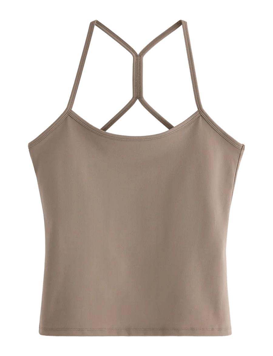 Lindex - Top Luna - crop tops - dark khaki - 1