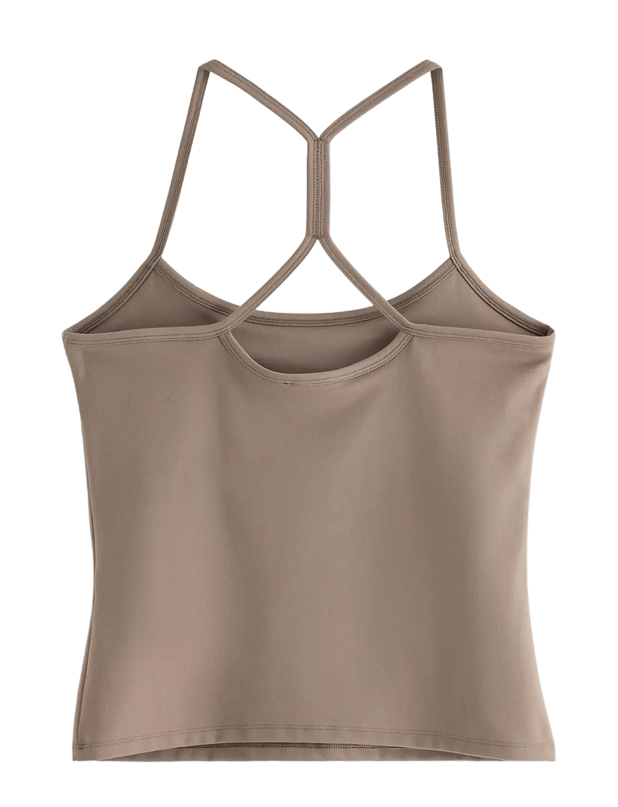 Lindex - Top Luna - crop tops - dark khaki - 2