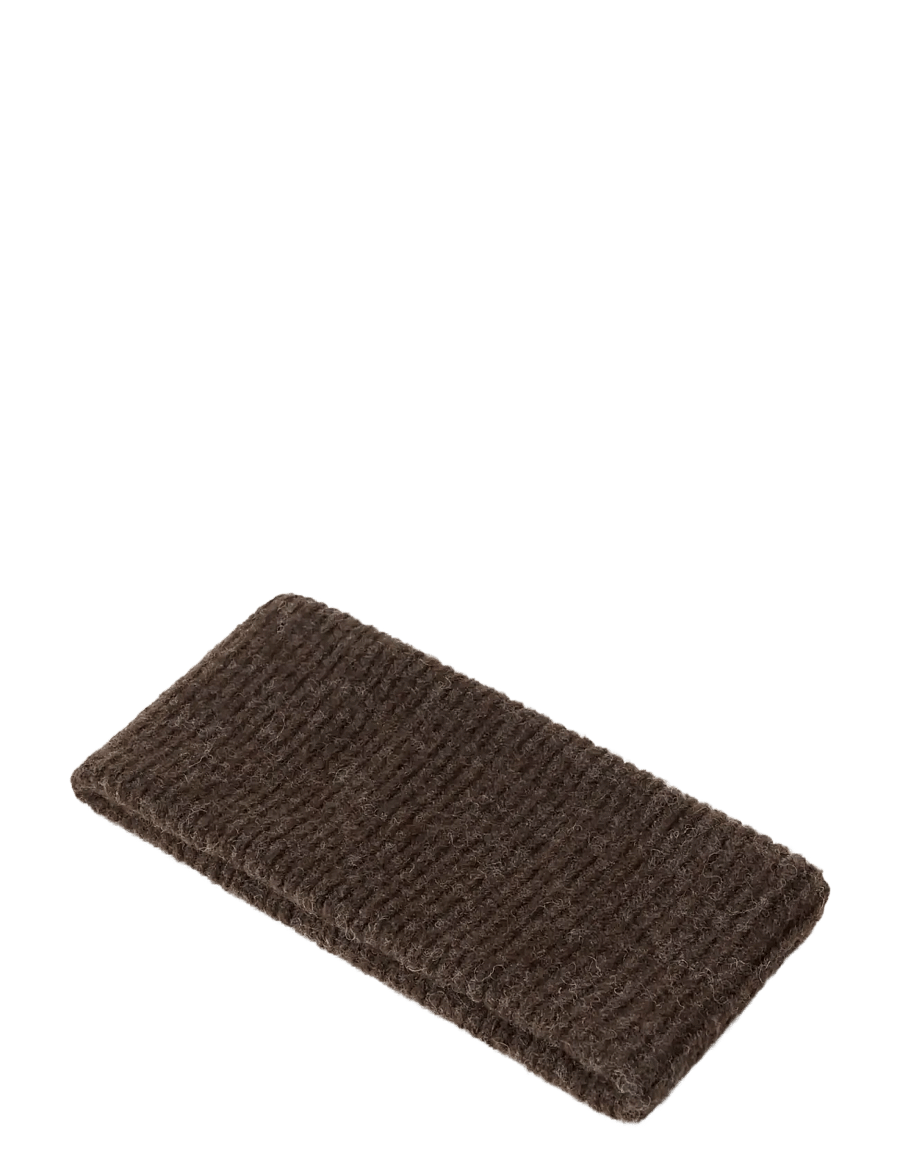 Lindex - Rib-knit headband - stirnbänder - brown melange - 1