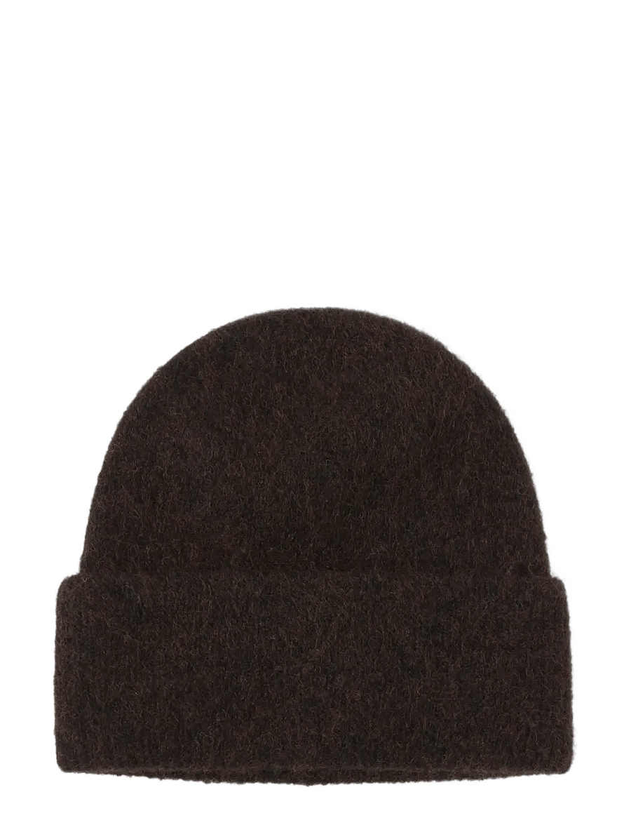 Lindex - Knitted beanie - mützen - brown melange - 0