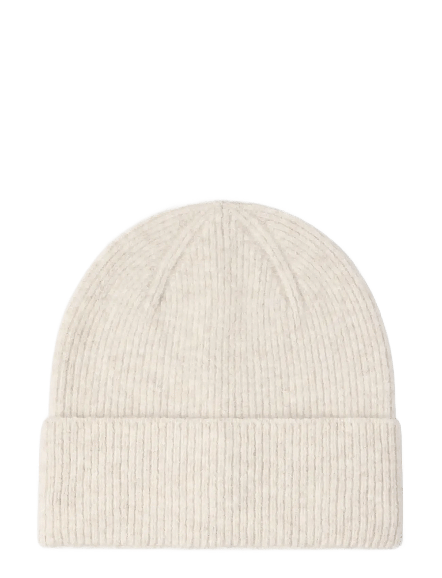 Lindex - Rib-knit beanie - mützen - light beige melange - 0