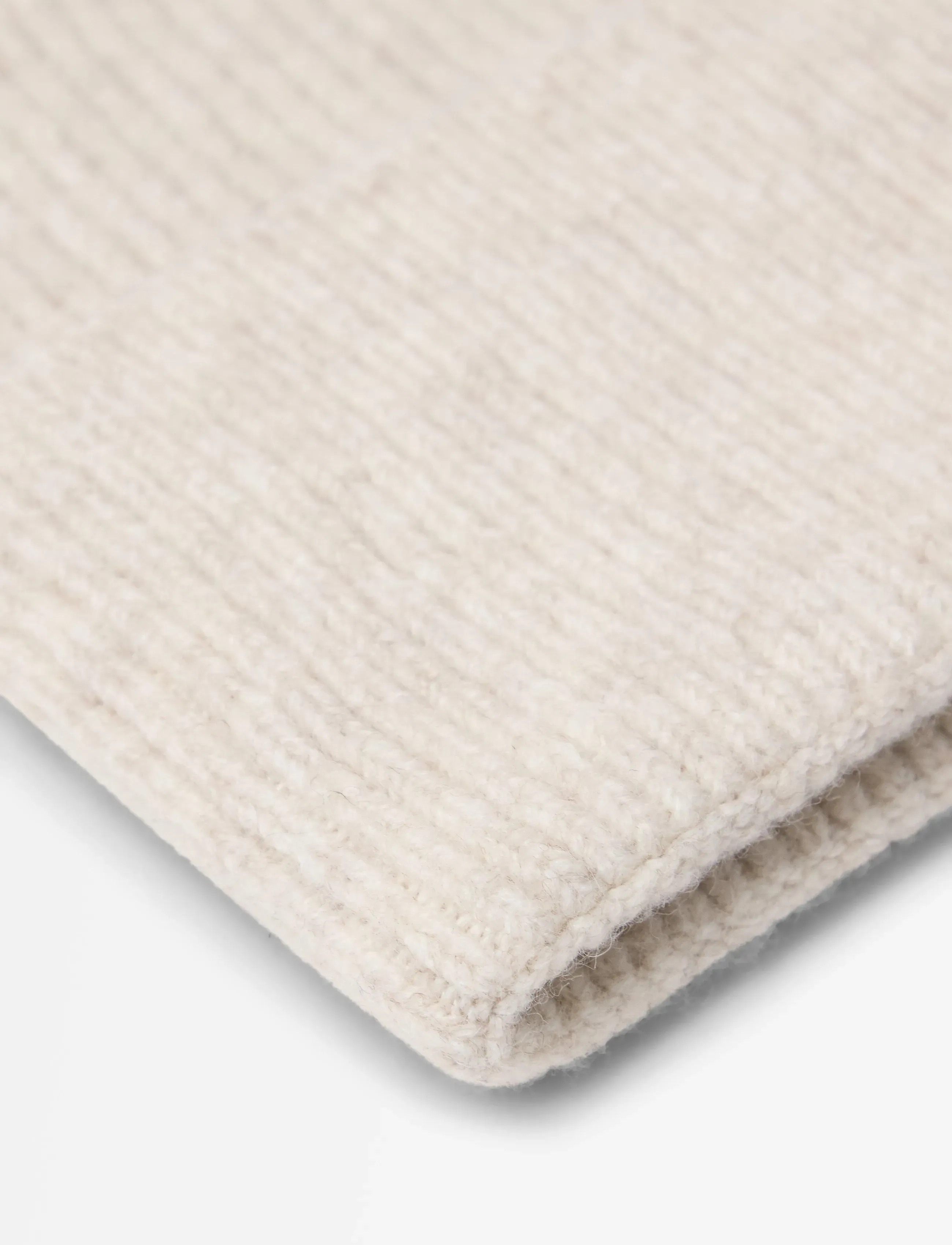Lindex - Rib-knit beanie - mützen - light beige melange - 2