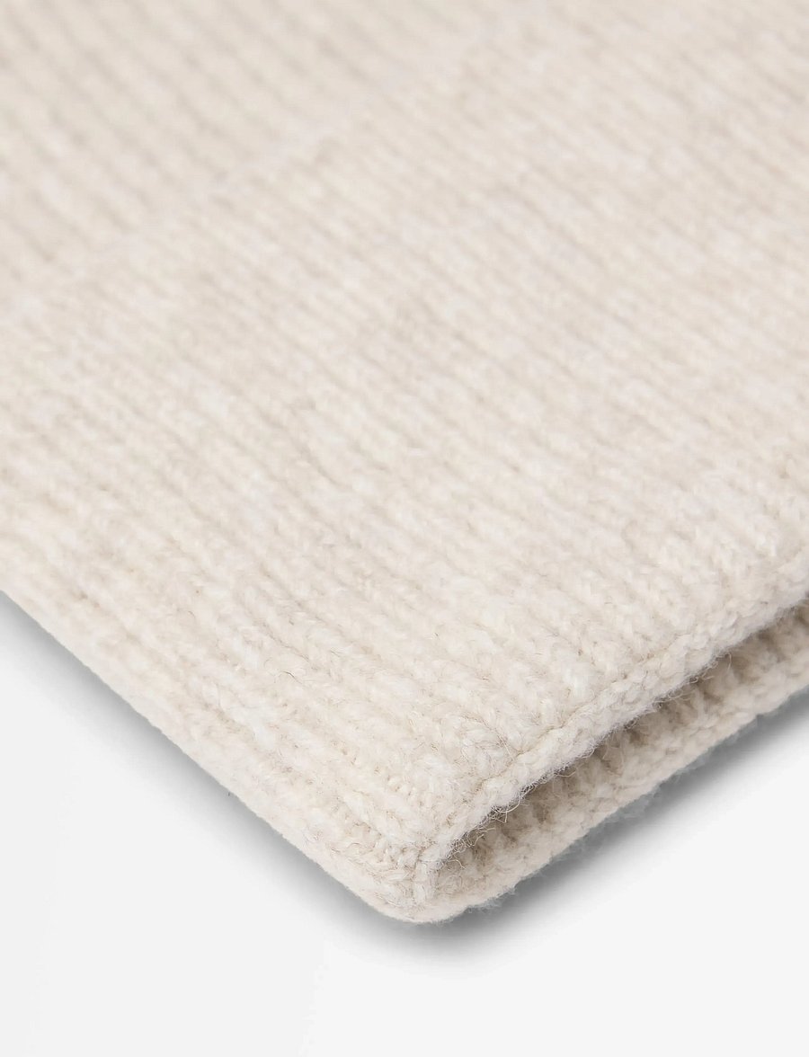Lindex - Rib-knit beanie - mützen - light beige melange - 2