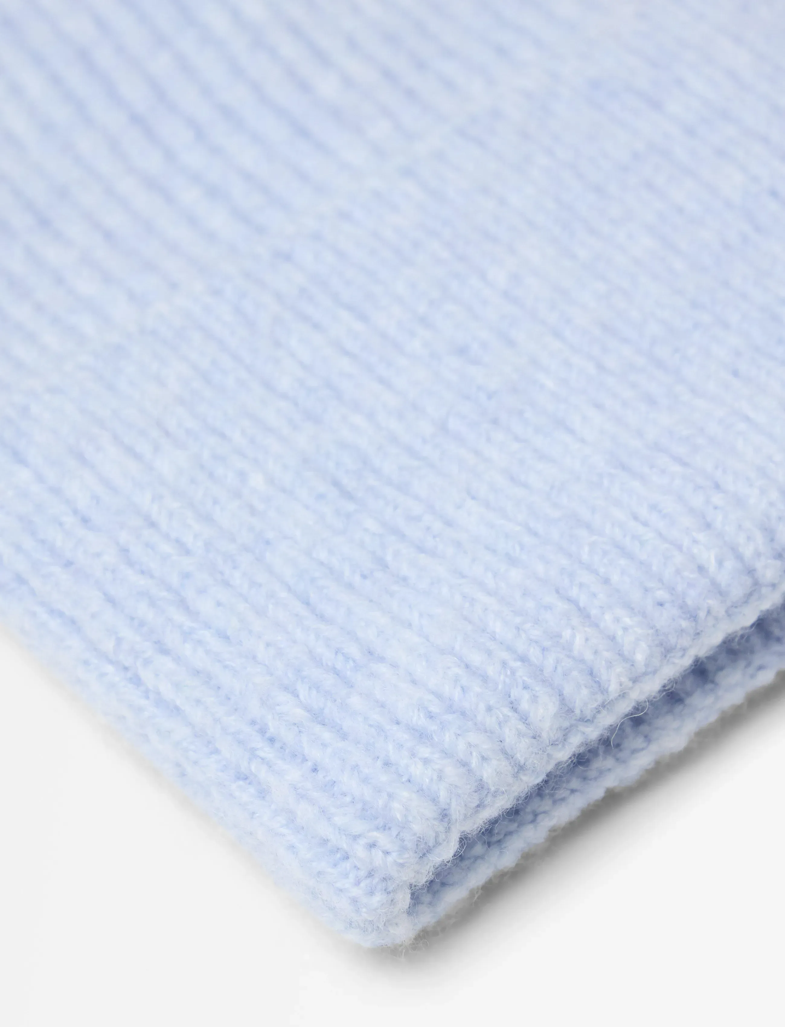 Lindex - Rib-knit beanie - mützen - light blue melange - 2