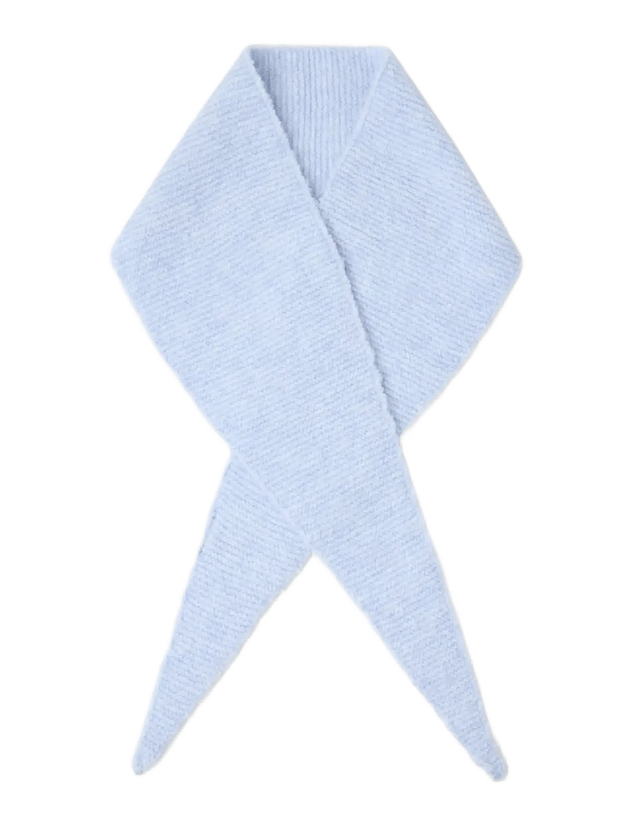 Lindex - Knitted scarf - winterschals - light blue melange - 0