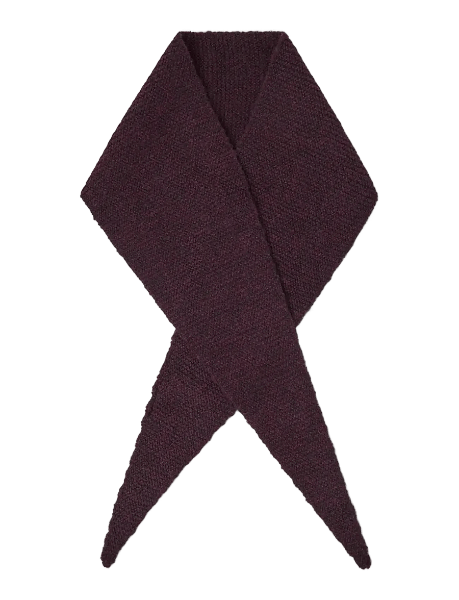 Lindex - Knitted scarf - winterschals - red wine - 0