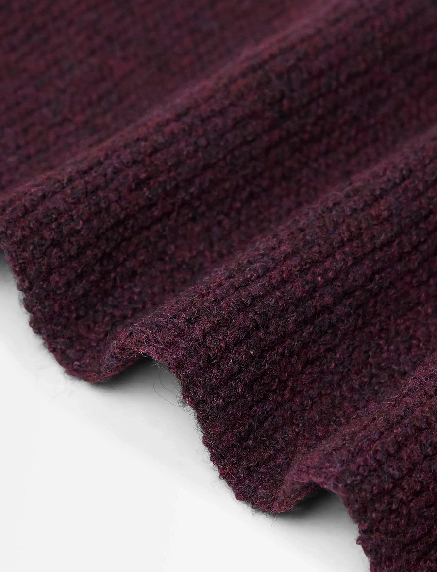 Lindex - Knitted scarf - winterschals - red wine - 2