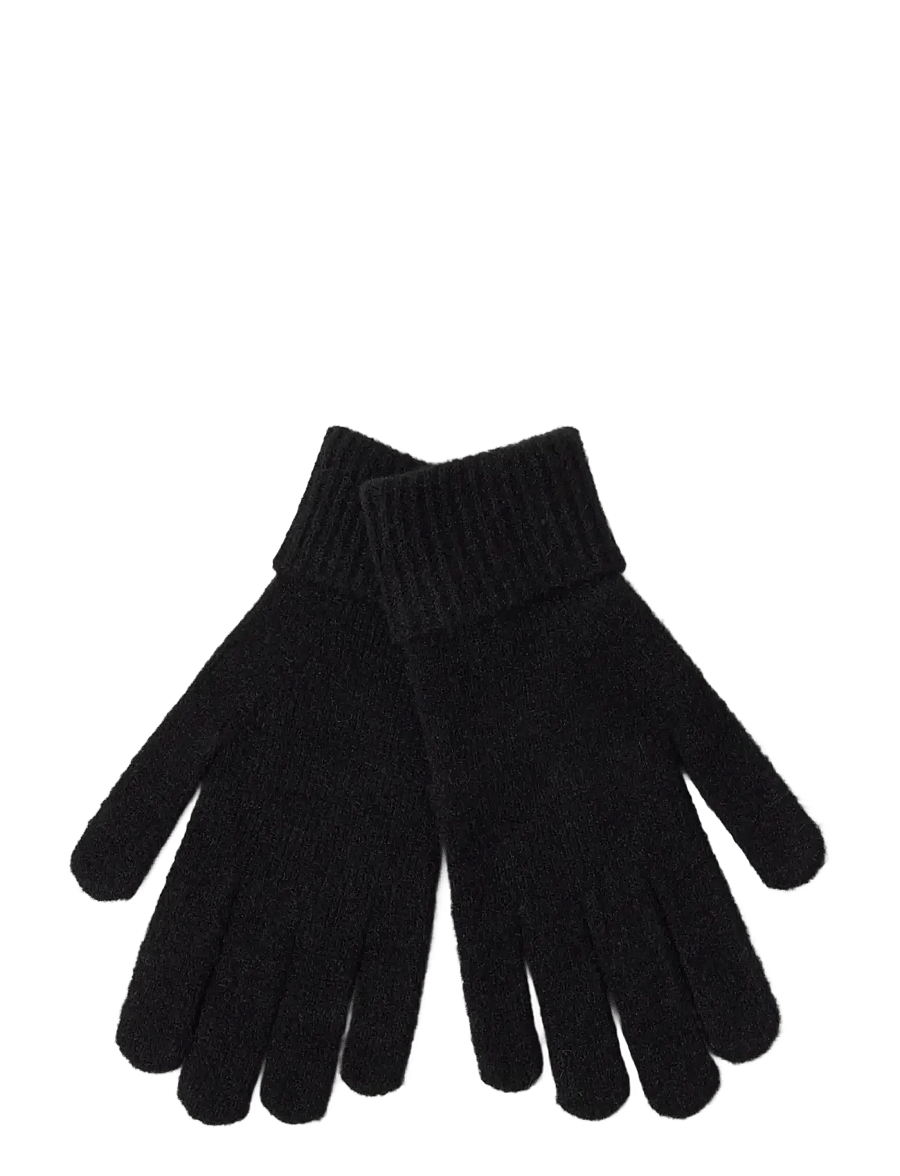 Lindex - Fine-knit gloves - fingervantar - black - 0