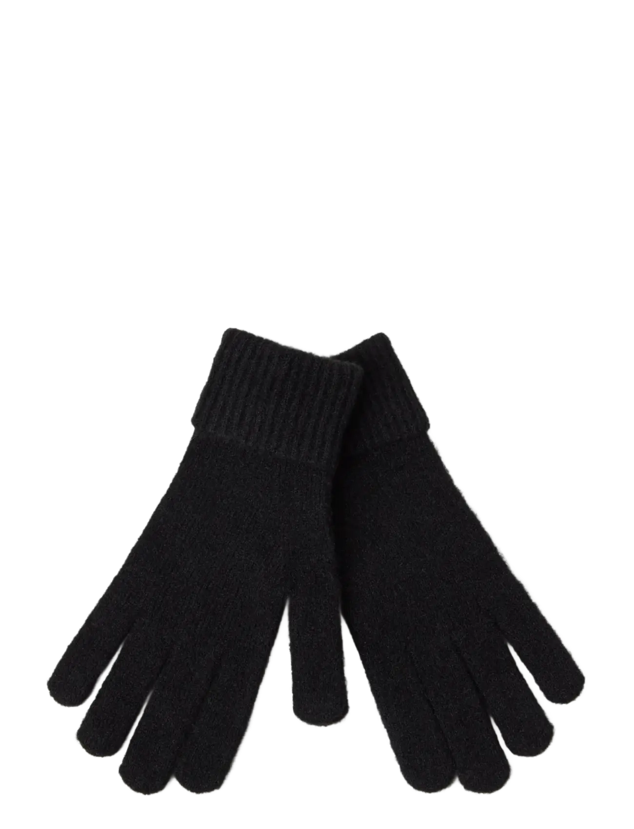 Lindex - Fine-knit gloves - fingervantar - black - 1