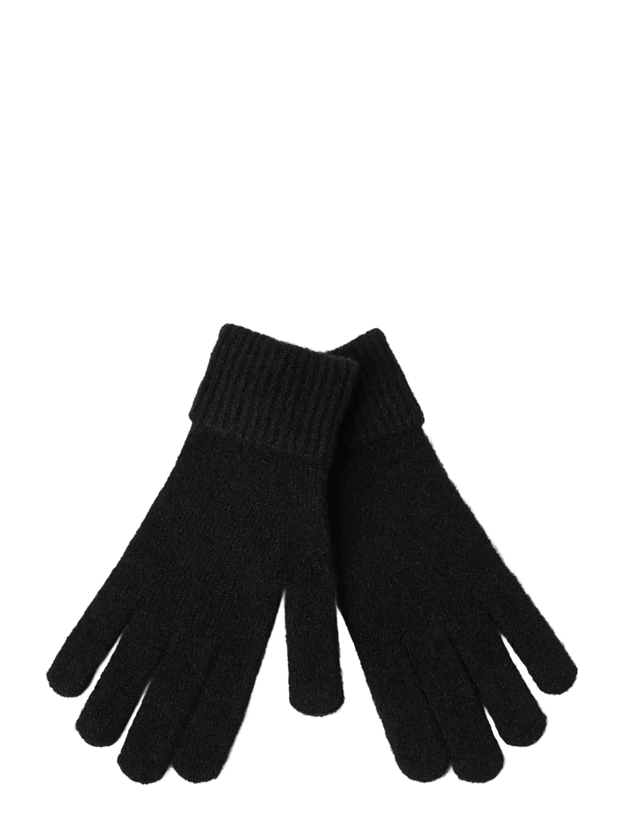 Lindex - Fine-knit gloves - fingervantar - black - 1