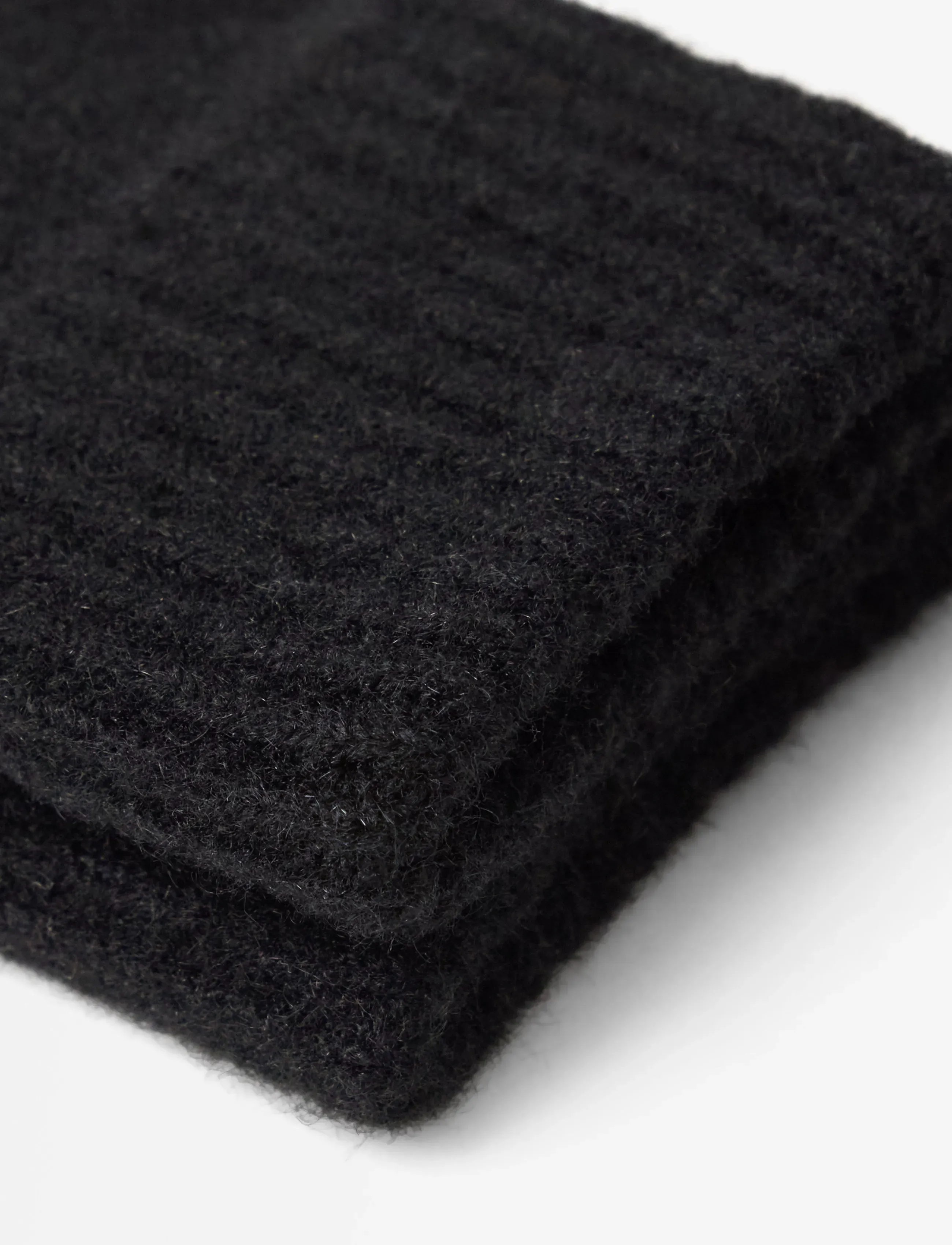 Lindex - Fine-knit gloves - fingervantar - black - 2