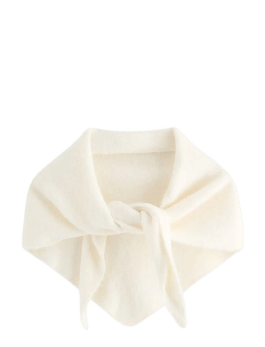 Lindex - Triangle scarf - winterschals - off white - 0