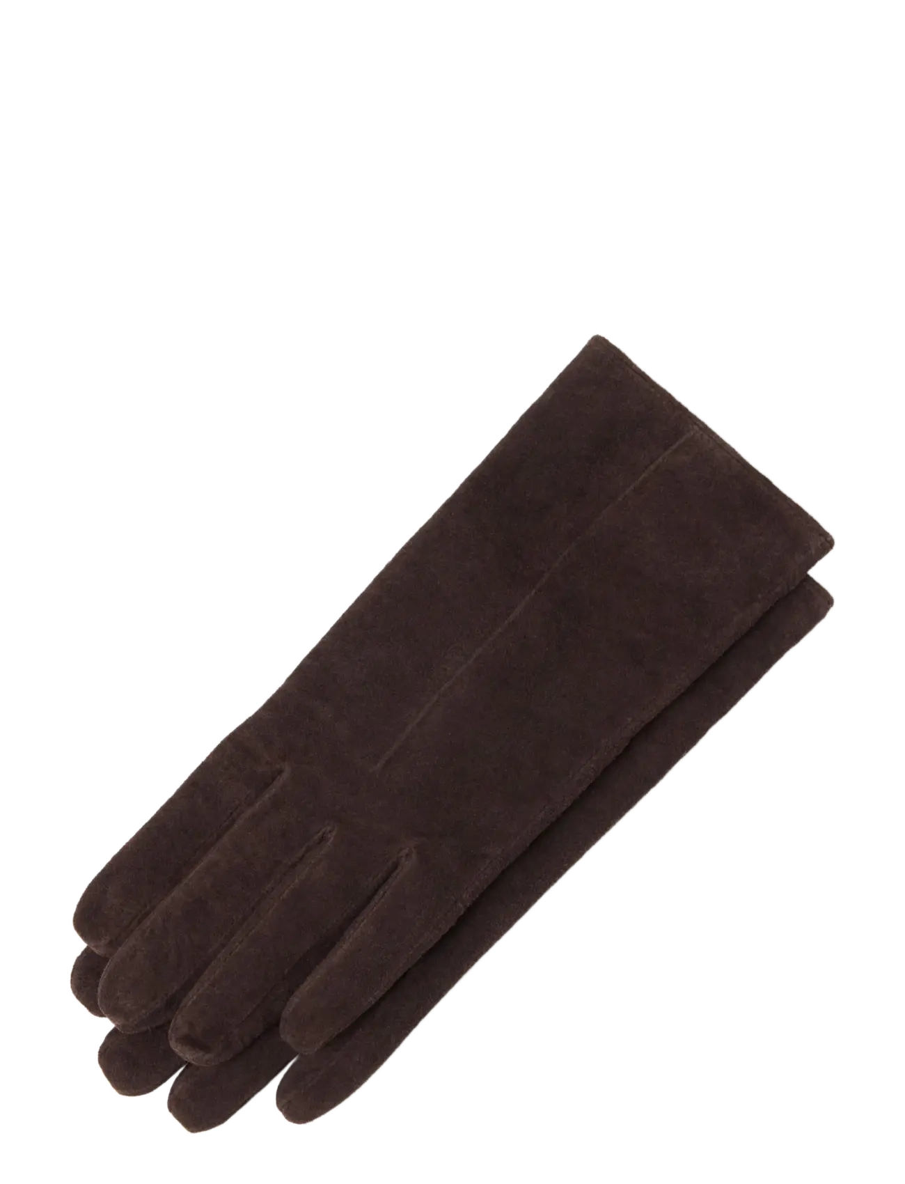 Lindex - Suede gloves - dark dusty brown - 1