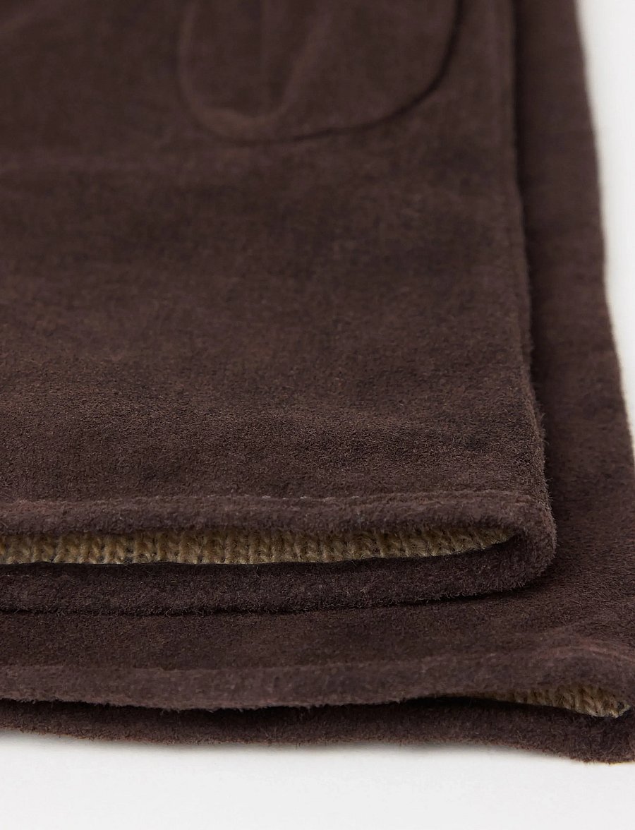 Lindex - Suede gloves - dark dusty brown - 2