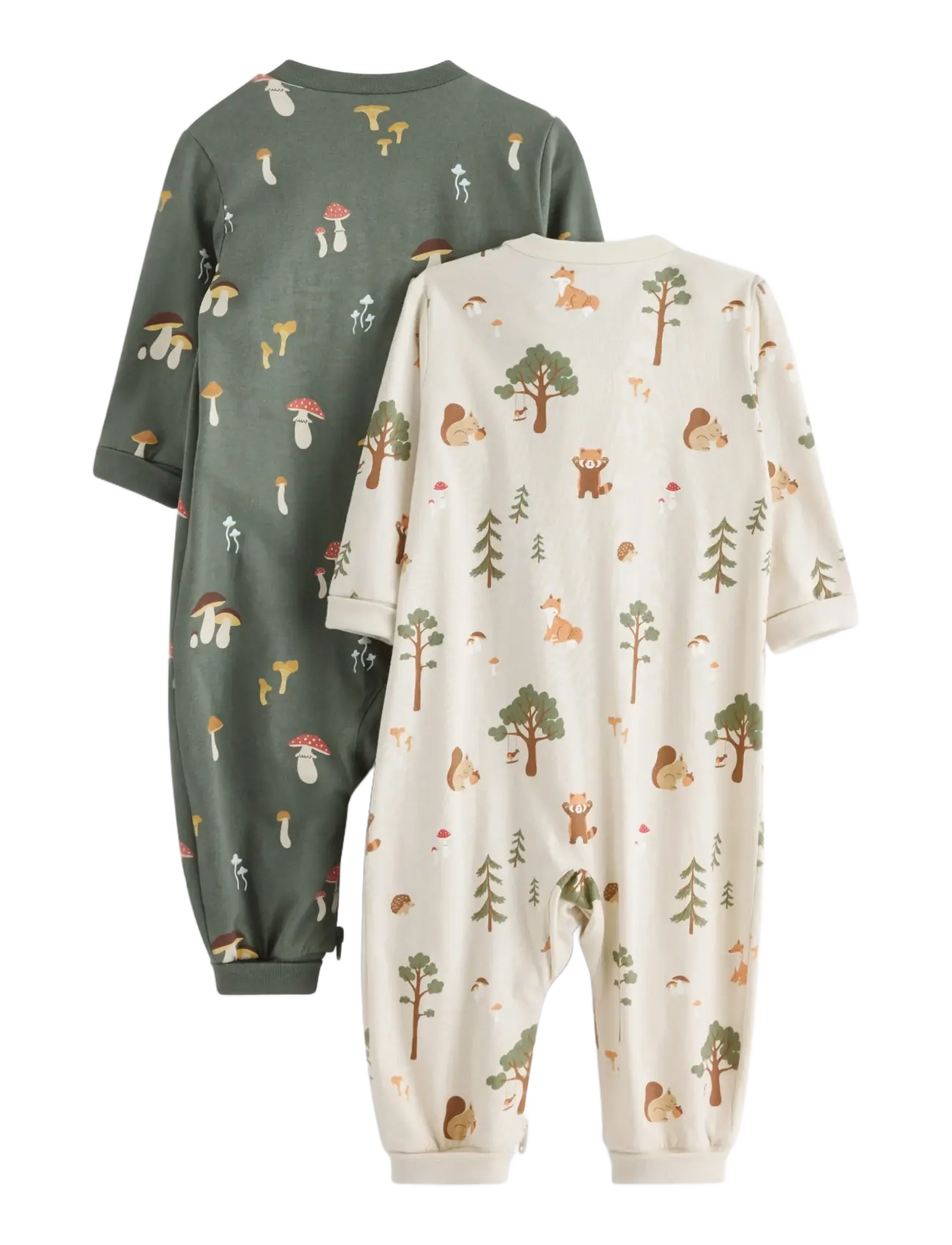 Lindex - 2-pack pyjamas - dusty khaki - 1