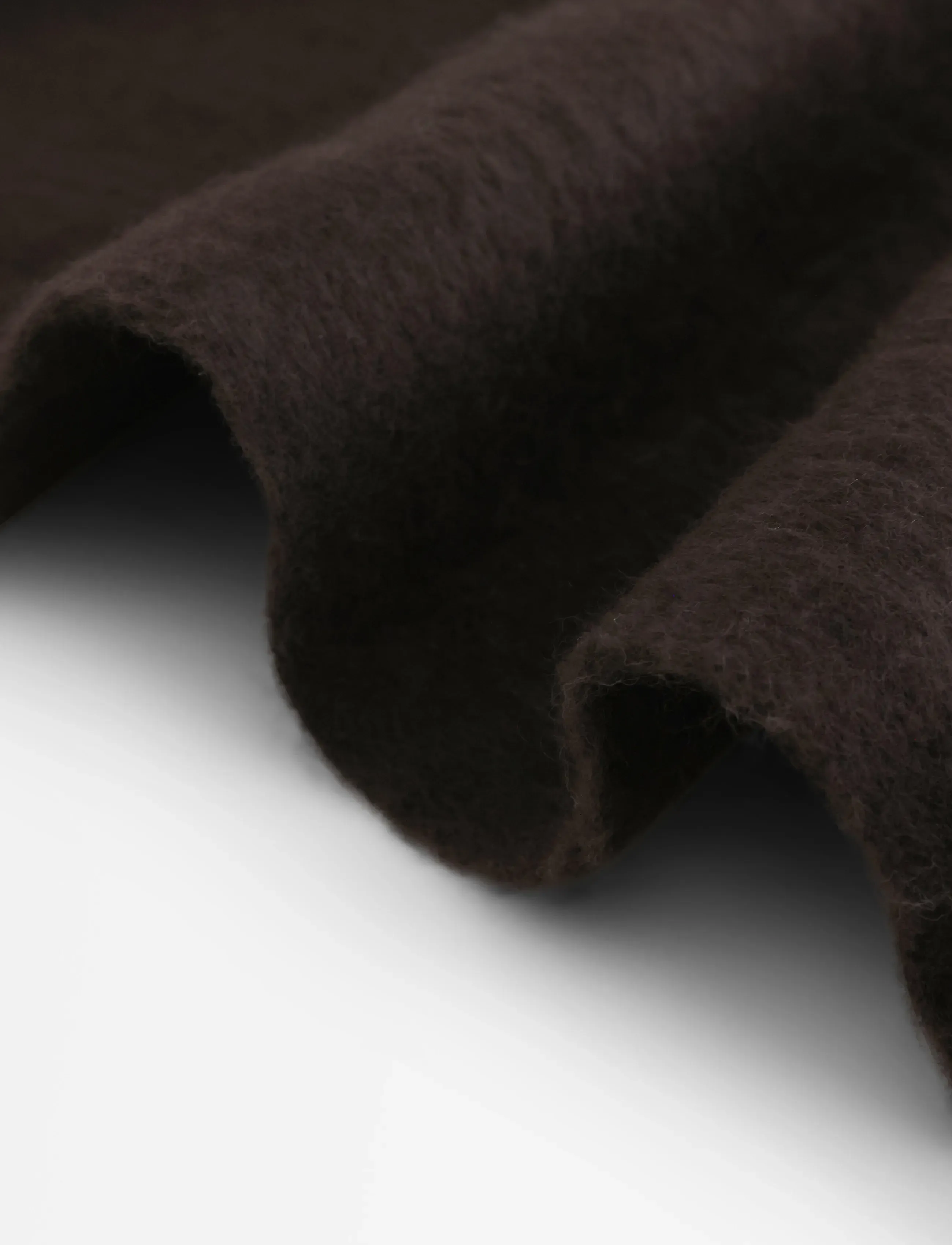 Lindex - Scarf with fringes - halstørklæder - dark brown - 2