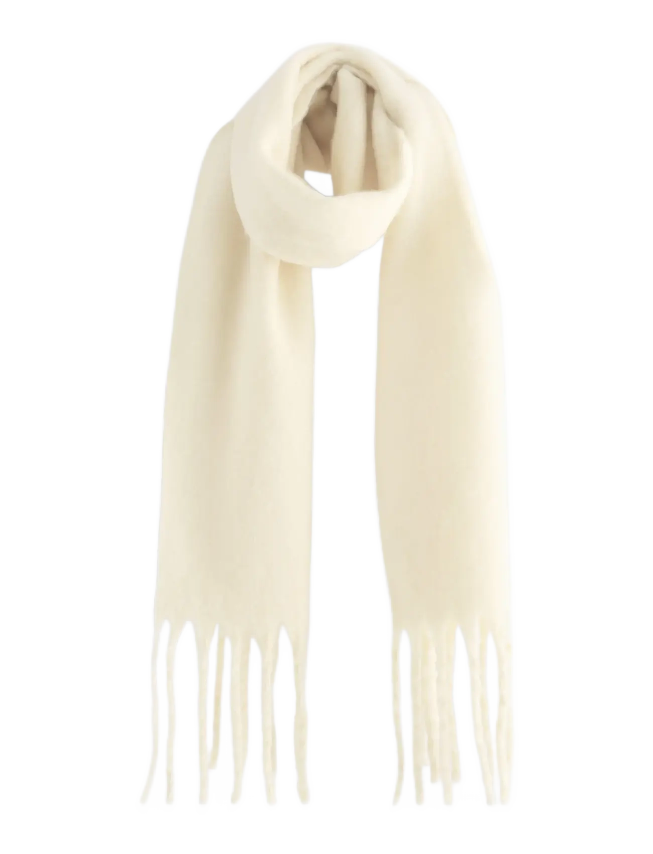 Lindex Scarf with fringes - Aksessuaarid - OFF WHITE / cream