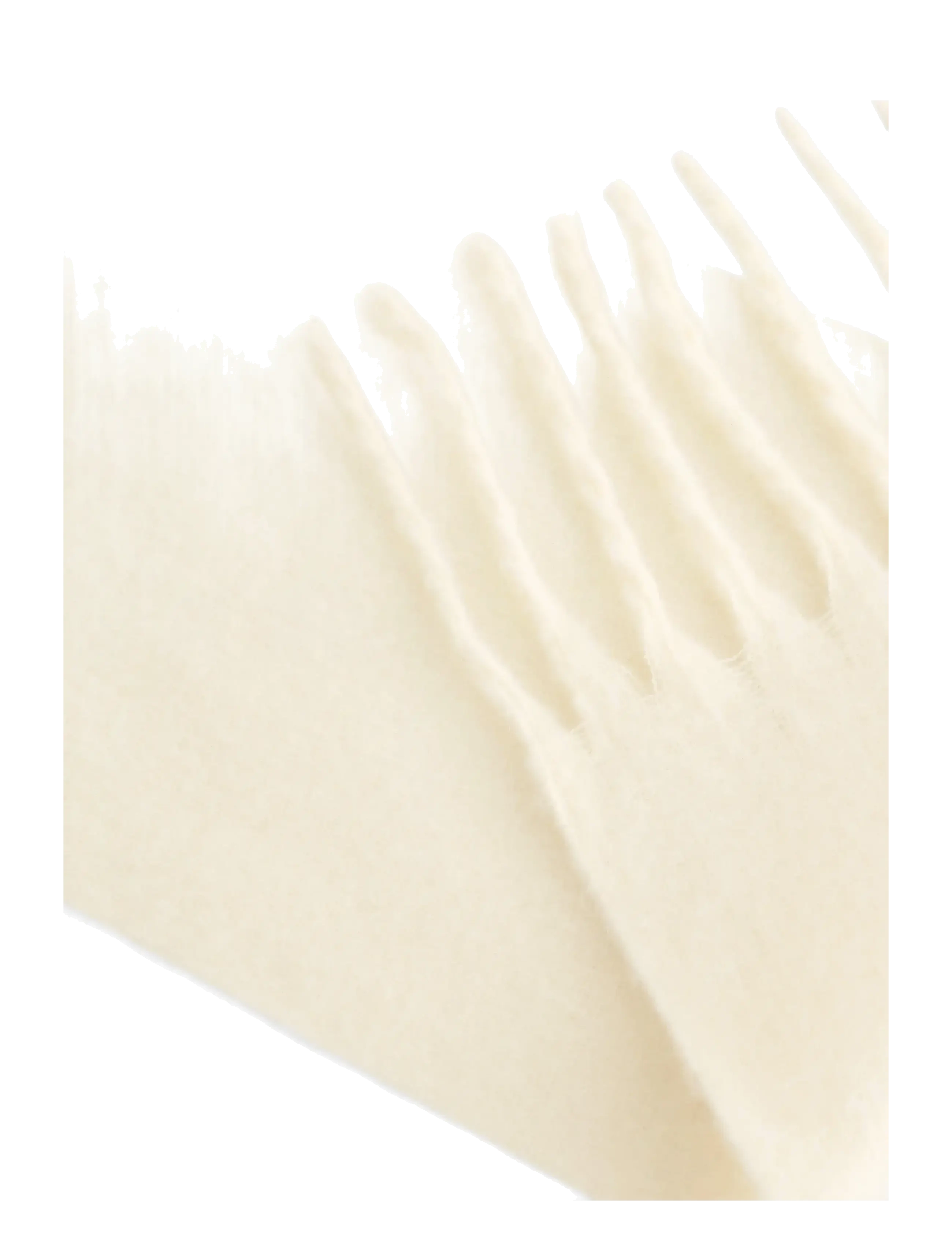 Lindex - Scarf with fringes - talvesallid - off white - 1