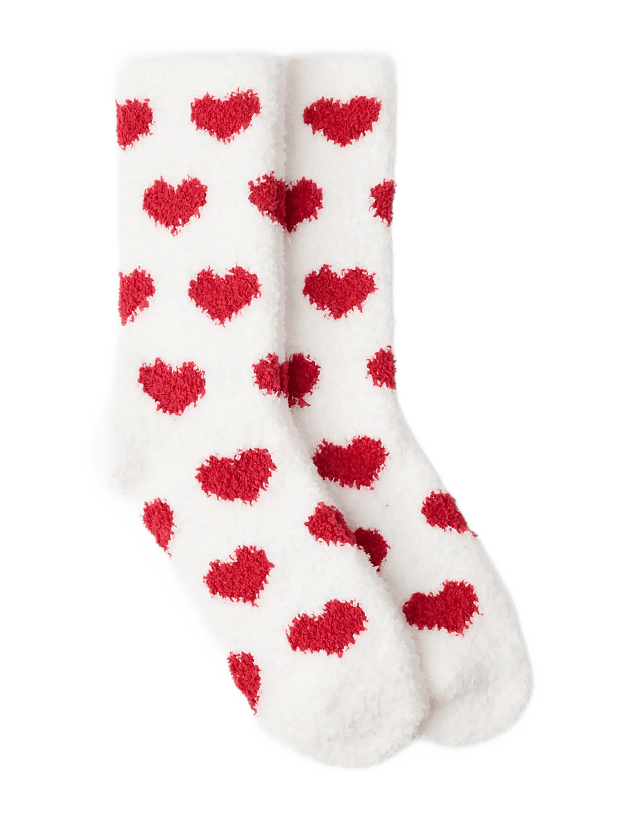 Lindex - 2-pack fluffy socks - normale socken - off white - 1