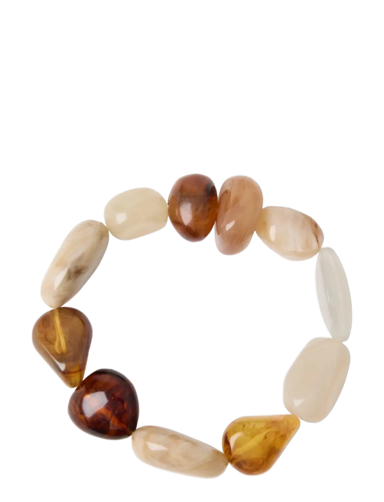 Lindex Bracelet with beads - Armbänder - LIGHT DUSTY BROWN / brown