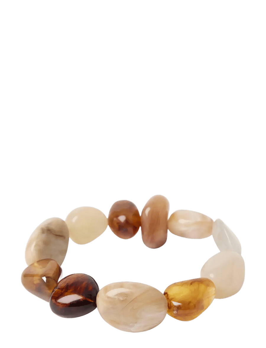 Lindex - Bracelet with beads - armbänder - light dusty brown - 1