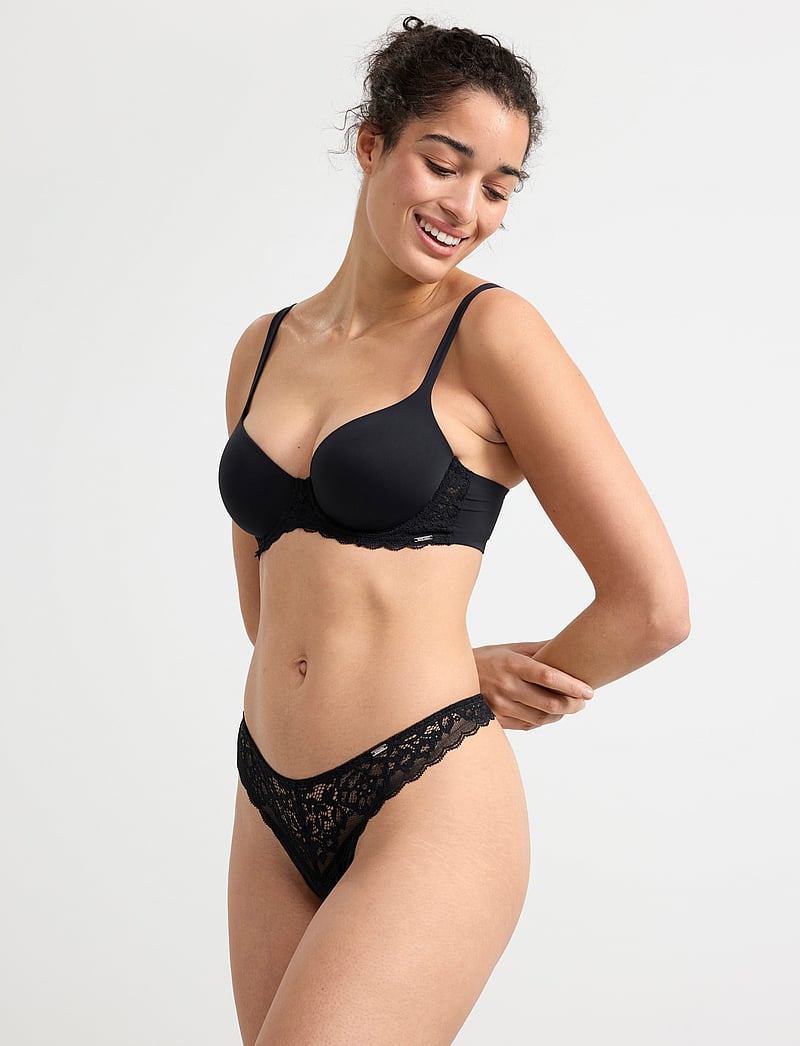 Lindex - Brief Colin Thong regular - stringtrosor - black - 0