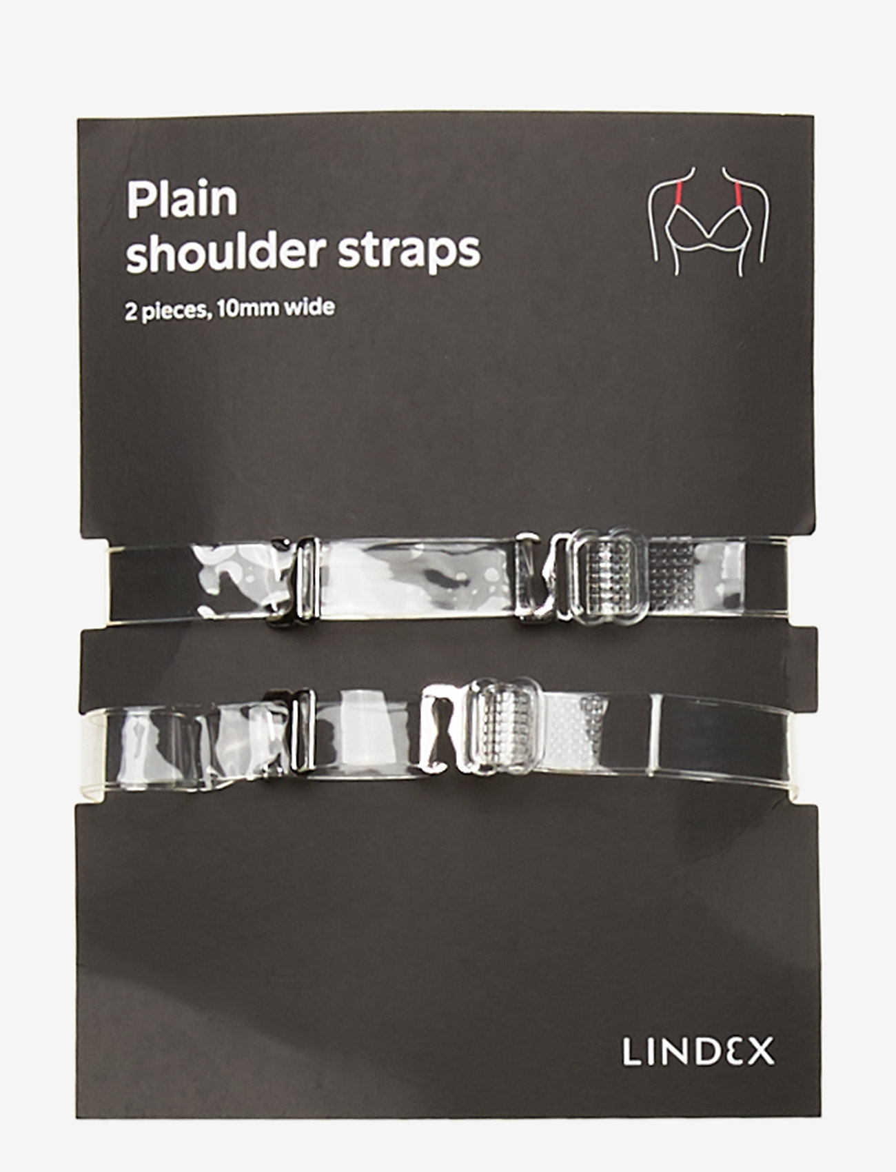 Lindex - 10mm Plain plexi straps - white - 0