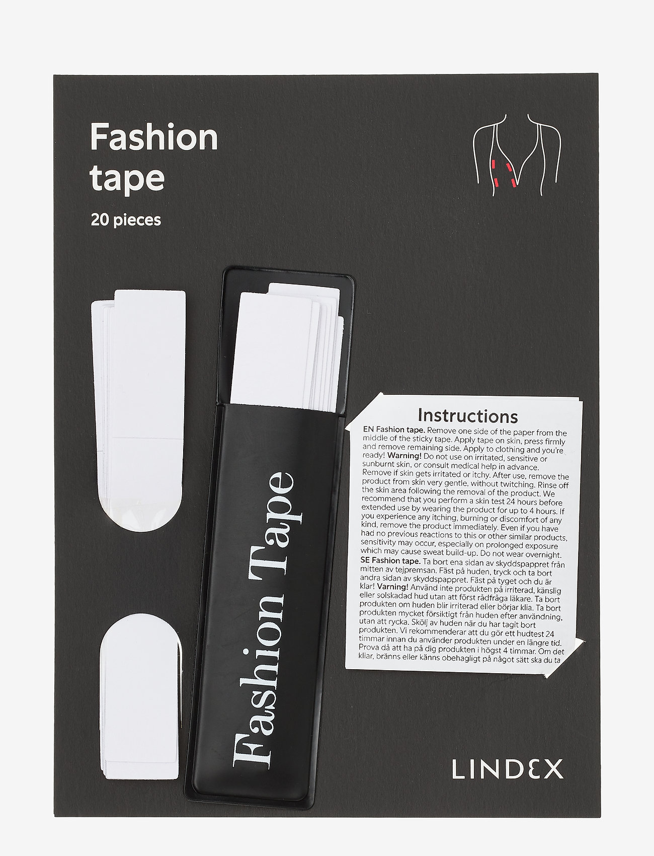 Lindex - Magic tape in strips - transparent - 0