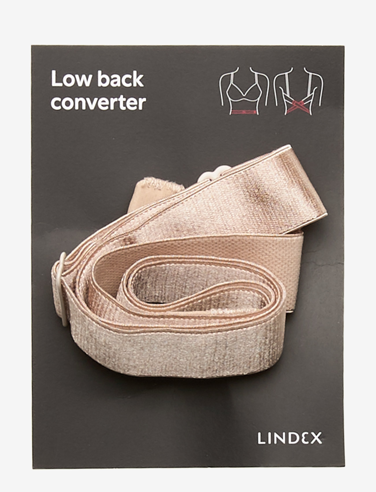 Lindex - Low back converter for bra - beige - 1