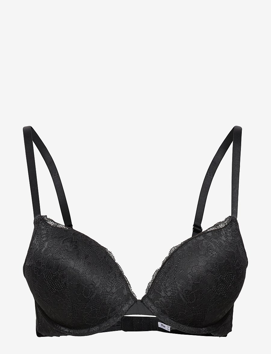 Lindex - Linnéa push-up BH - push-up bhs - black - 1