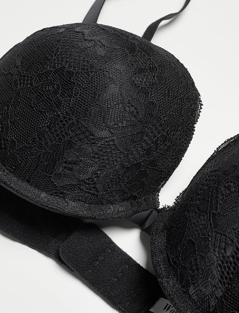 Lindex - Bra Linnea in lace - black - push up bh'er - black - 4