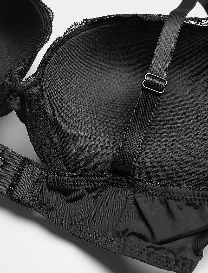 Lindex - Bra Linnea in lace - black - push up bh'er - black - 5