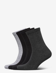 Lindex - 4 pack Sock plain - nordic style - anthracite - 0
