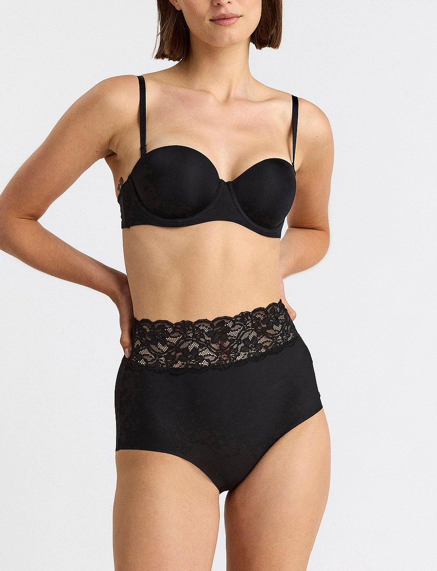 Lindex - Bra Björk Theresia - balconette bhs - black - 0